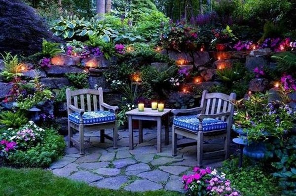 chairs in garden